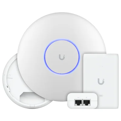 U7 Pro Com Fonte 30w 48v Ubiquiti | Roteador Wi-fi 7 Access Point Tri Band 5.8 Gbps + Injetor Poe+