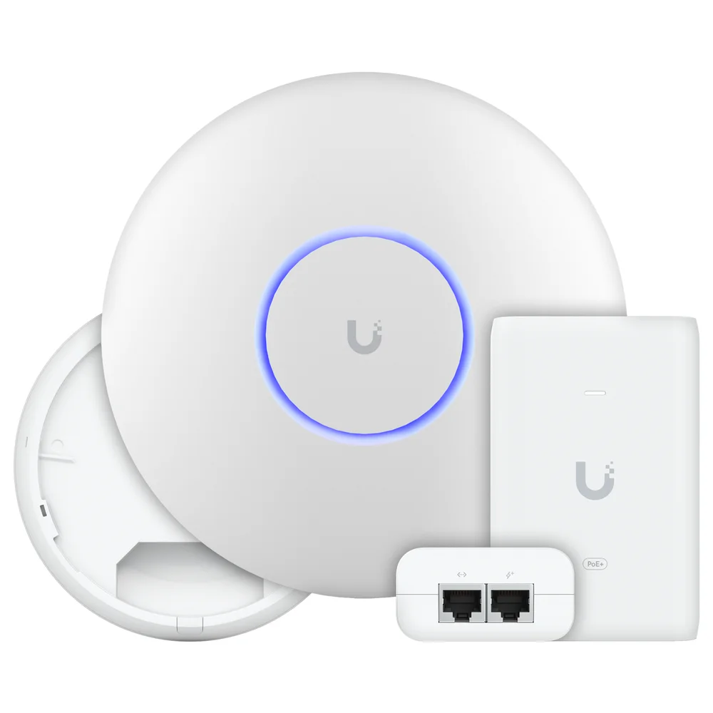 U7 Pro Com Fonte 30w 48v Ubiquiti | Roteador Wi-fi 7 Access Point Tri Band 5.8 Gbps + Injetor Poe+
