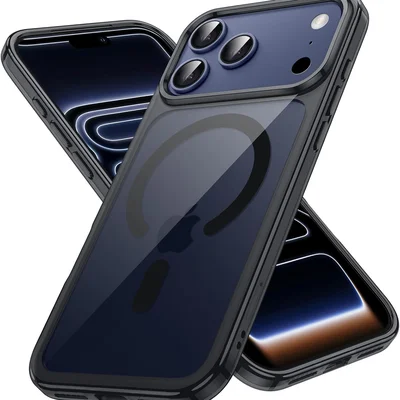 Capa Magnética Compatível Iphone 17 Pro 6,3 " Com Mag-safee, Case Protetora De Telefone À Prova De Choque, P