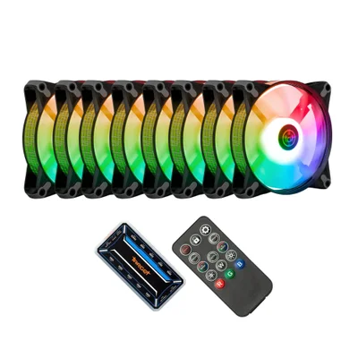 Kit 8 Fans Tgt Humber ARGB 8x120mm Com Controladora Preto - Tgt-hr8-bk01