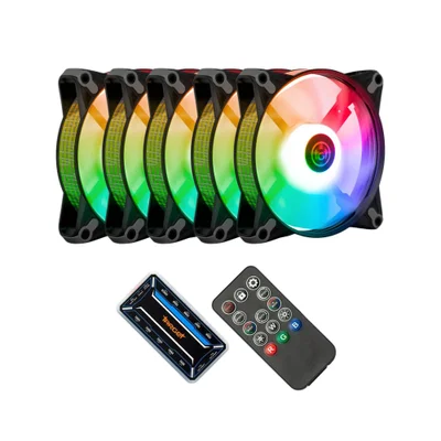 Kit 5 Fans Tgt Humber ARGB 5x120mm Com Controladora Preto - Tgt-hr5-bk01