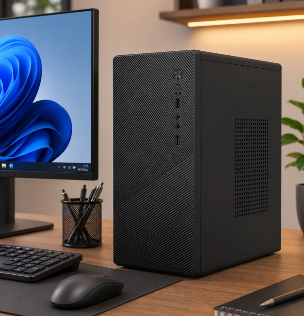 Imagem 4 de 5 do produto Gabinete Office Liketec C5 Dark Preto Micro ATX Mini ITX Fonte 230W