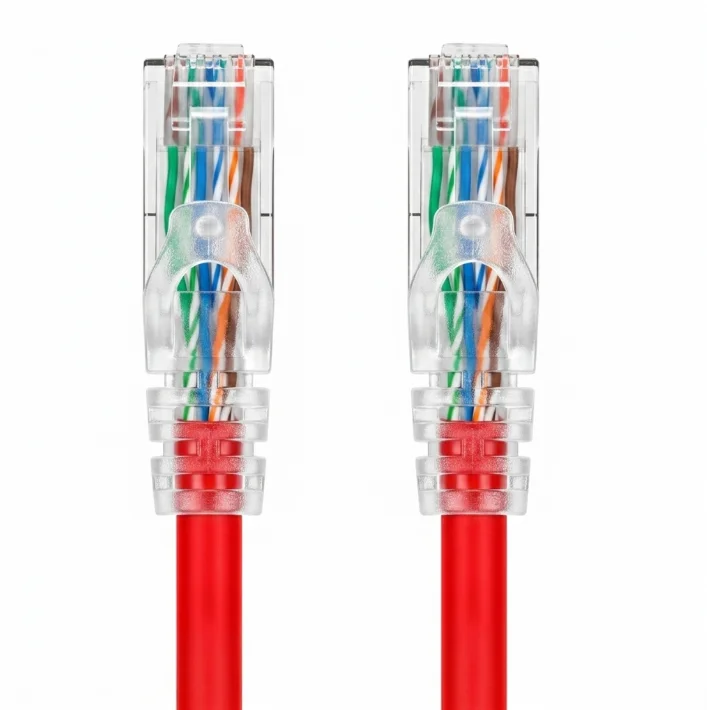 Imagem 3 de 4 do produto Cabo De Rede Efacini Vermelho Cat6 Ef-connect 100% Cobre, Anatel 30 Centimetros