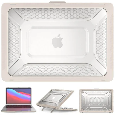 Capa Protetora Anti Impacto Macbook Pro 16.2 M4 2024 (a3402 A3403) Cor:bege
