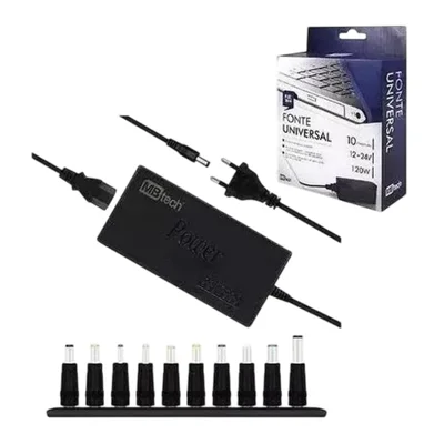 Fonte Universal Para Notebook Mbtech Gb54100 120w Bivolt