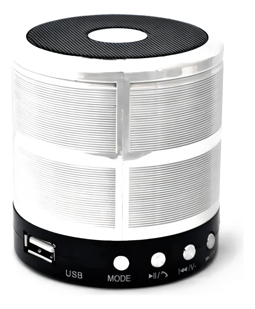 Mini Caixa De Som Speaker Portátil Bluetooth - Cores Variadas - Branco
