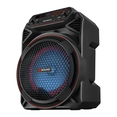 Caixa De Som Cm-220-n Amplificada 220w Rms Bluetooth Mondial