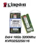 Memória Ram Kingston, 16gb, 3200mhz, 1.2v, Ddr4 - P/notebook - Kvr32s22s8/16