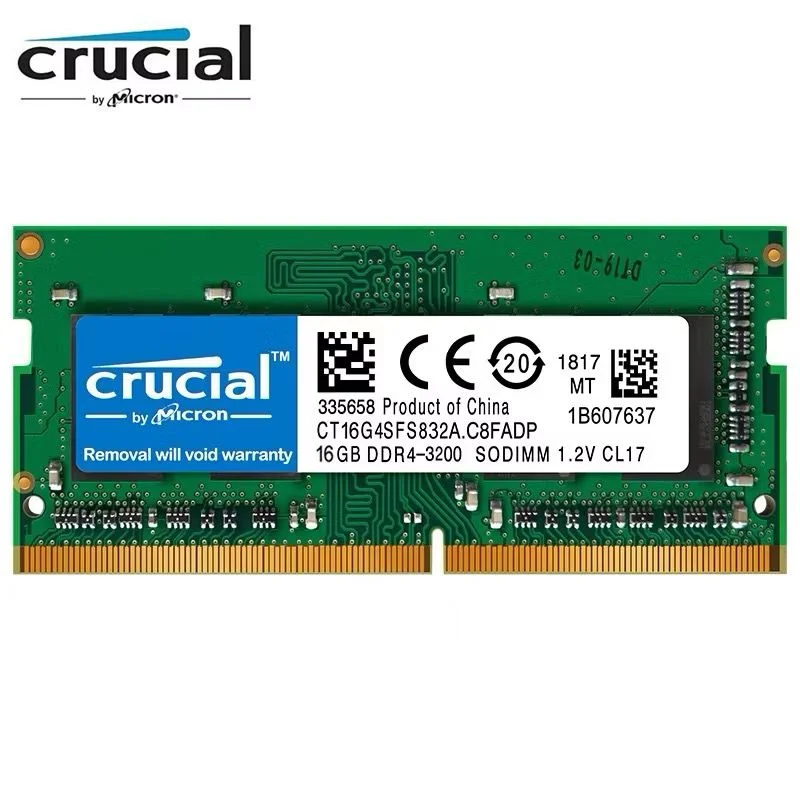 Memória Ram Crucial, 16gb, 3200mhz, Ddr4 - P/notebook - Ct16g4sfra32a