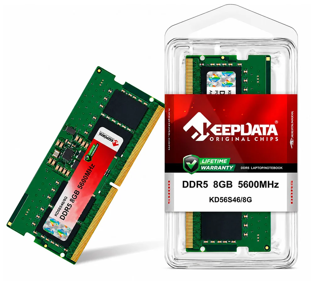 Placa de vídeo Keepdata DDR5-5600 1x8GB SO-DIMM — foto 1 de 3