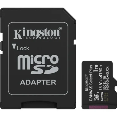 Cartão Memória Kingston Micro Sd Xc 1TB 150mb/s Uhs-i V30 Sdcs3/1TB