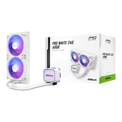 Water Cooler Asrock Pro White 240 ARGB Amd/intel - 90-apra24-waaga6