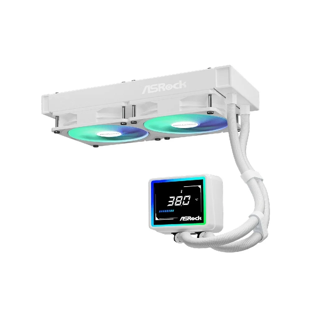 Imagem 3 de 5 do produto Water Cooler Asrock Challenger White 240 Digital Amd/intel - 90-acla24-waaga6