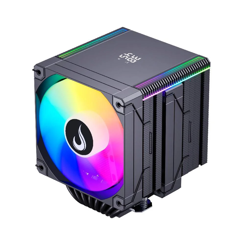 Air Cooler Gamer Rise Mode Temp 8 Black ARGB AMD e Intel 120mm Preto RM ACT8 ARGB B 6
