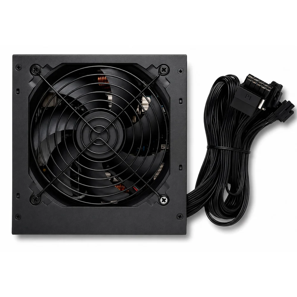 Imagem 2 de 4 do produto Fonte De Alimentação Atx Duex Black, 600w, Bivolt Manual, Com Cabo, Preto - Dx600fs