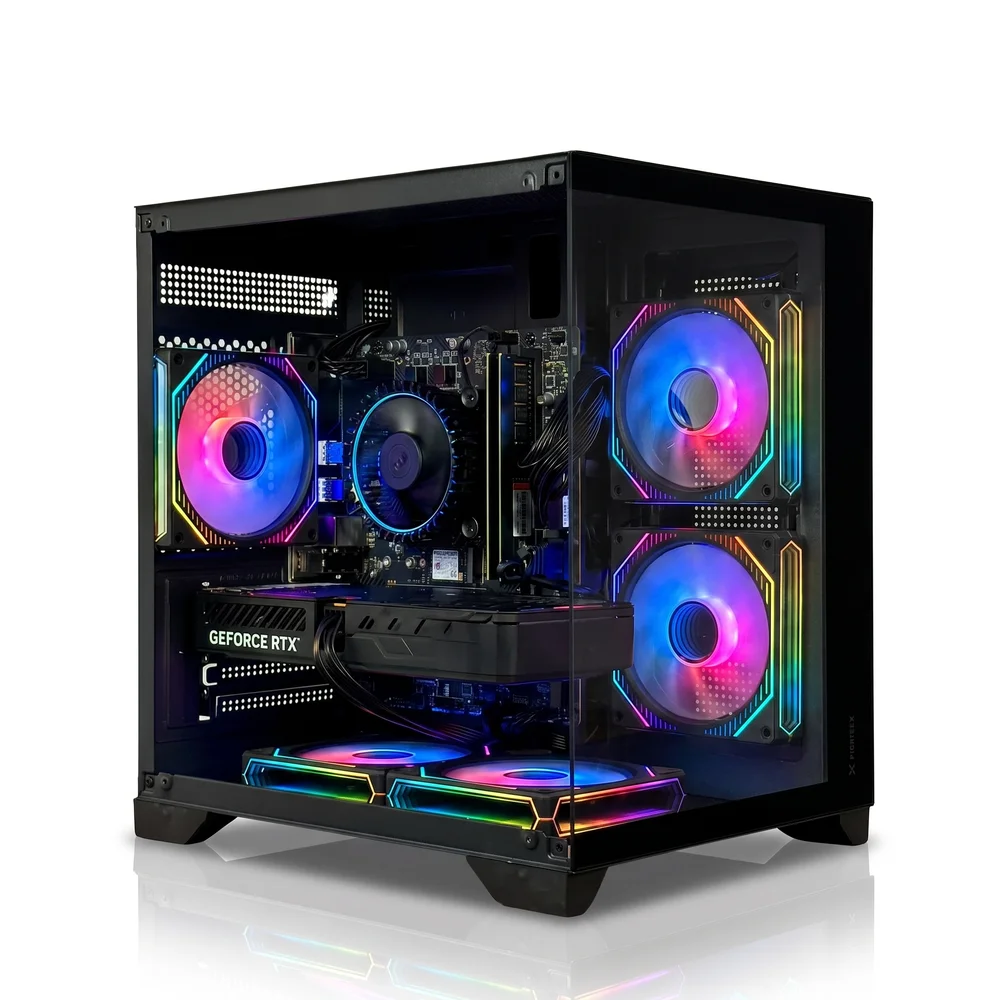 PC Gamer Balão.info Intel Core i5 12400f, RTX 5050 8GB, 16gb Ddr4, SSD 512gb Nvme, Gabinete 5 Fans RGB Preto, Fonte 600w