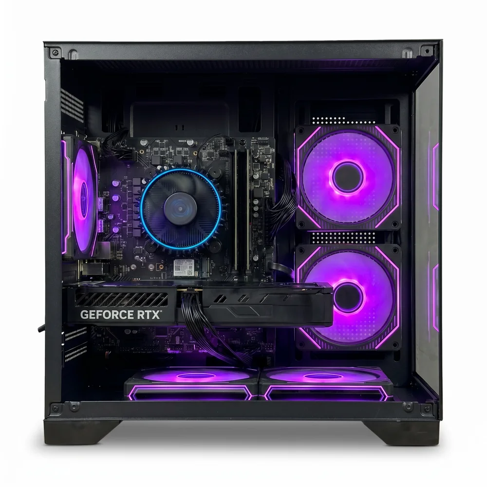 PC Gamer Infotech Intel Core i5 12400f, RTX 5050 8GB, 16gb Ddr4, SSD 512gb Nvme, Gabinete 5 Fans RGB Preto, Fonte 600w - view 4