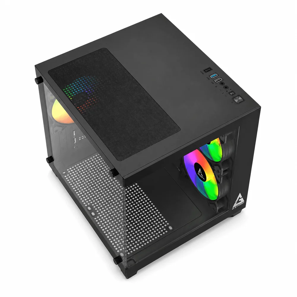 Imagem 2 de 5 do produto Gabinete Gamer Preto Aquario 3 RGB