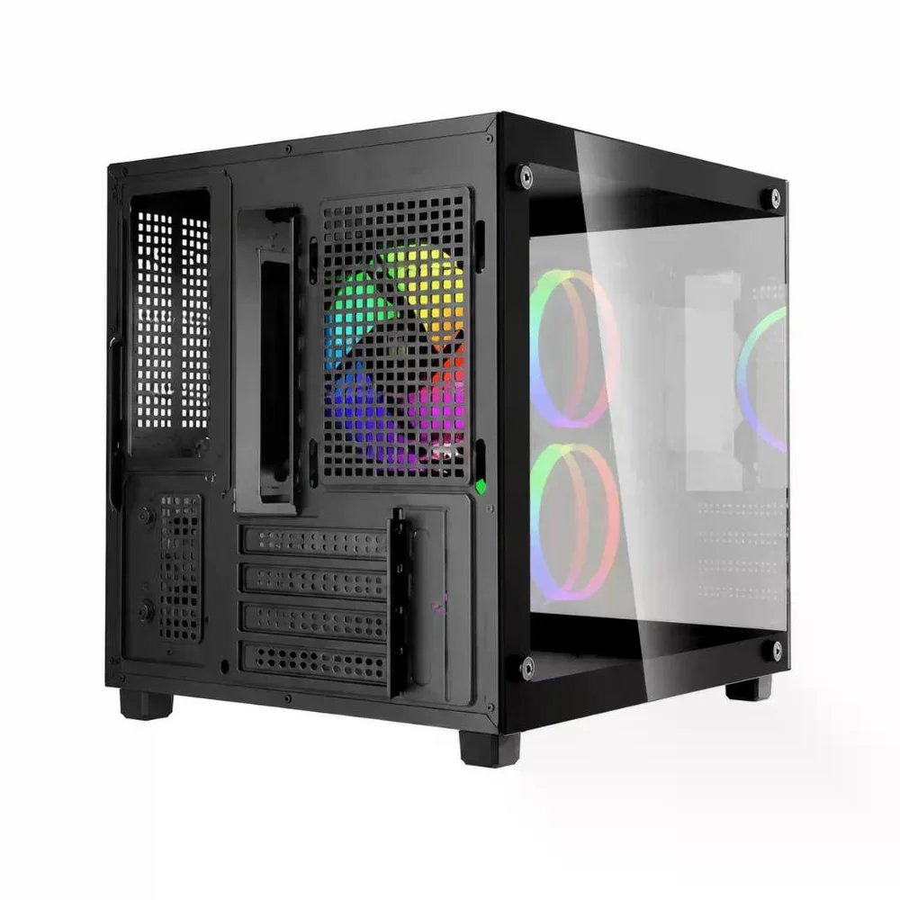 Imagem 3 de 5 do produto Gabinete Gamer Preto Aquario 3 RGB