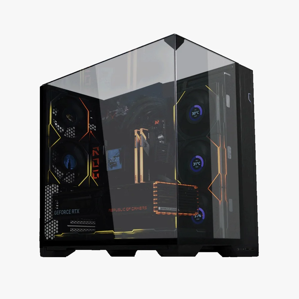 Imagem 4 de 5 do produto Gabinete Gamer Sem Fan Sem Fonte Lian Li O11 Vision Compact Preto - O11vpx Black