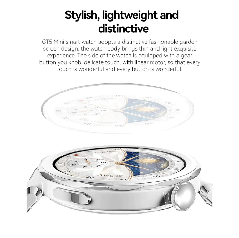 Imagem 4 de 5 do produto Smartwatch Bluetooth Feminino Mini Rosa Tela De 1,27" Hd