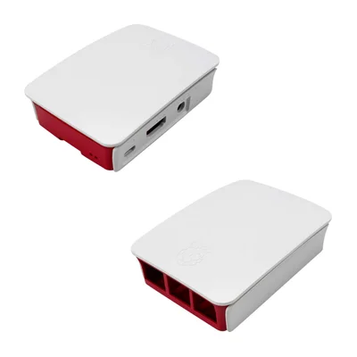 Case Caixa Para Mini Computador Pi3 Modelo B Branco Vermelho