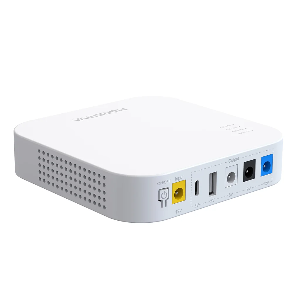 Imagem 2 de 5 do produto Marsriva Mini Ups 18w Saída 3-em-1 Usb-a Usb-c 10000mah