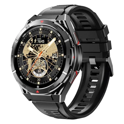Smartwatch Oukitel Bt12, Gps Integrado, Conexão Strava, Notificações, Nível Militar, Natação, Preto