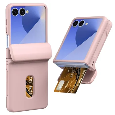 Capa Porta Cartão Samsung Galaxy Z Flip 7 Cor:rosa