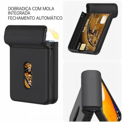 Capa Porta Cartão Samsung Galaxy Z Flip 7 Cor:preto — foto 6