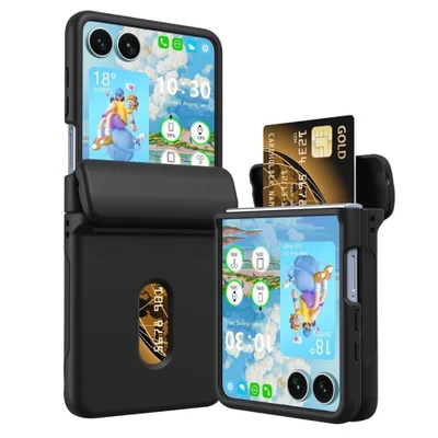 Capa Porta Cartão Samsung Galaxy Z Flip 7 Cor:preto