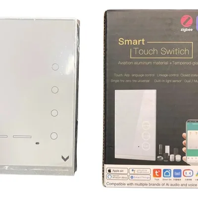 Interruptor Wi-fi 4 Botões + 2 Botões Cenas Instalação Sem Neutro Com Capacitor Alexa Smart