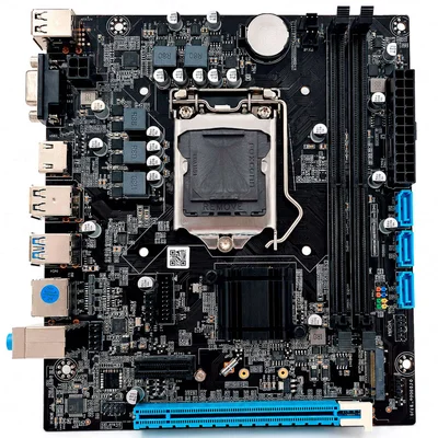Placa Mãe Brx Intel LGA 1151, Suporte A 6ª,7ª,8ª E 9ª Geração, Ddr4, Chipset H310, HDMI, Vga, M.2 Nvme, Micro Atx - Oem