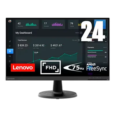 Monitor Lenovo Thinkvision E24-40 23.8” Ips Full Hd - 64bamar1br