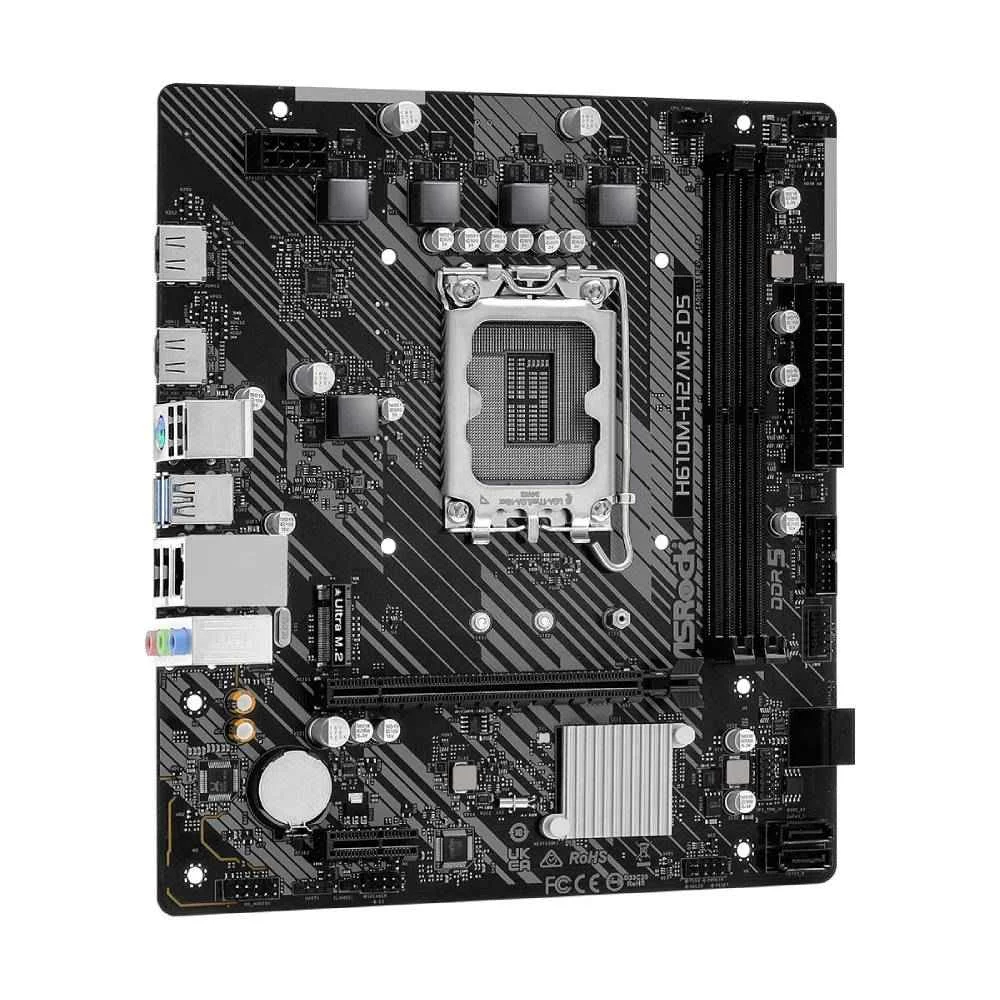 Imagem 4 de 5 do produto Placa Mãe Asrock H610m-h2/m.2 D5 LGA  1700 2xDDR5 Chipset Intel H610 Matx