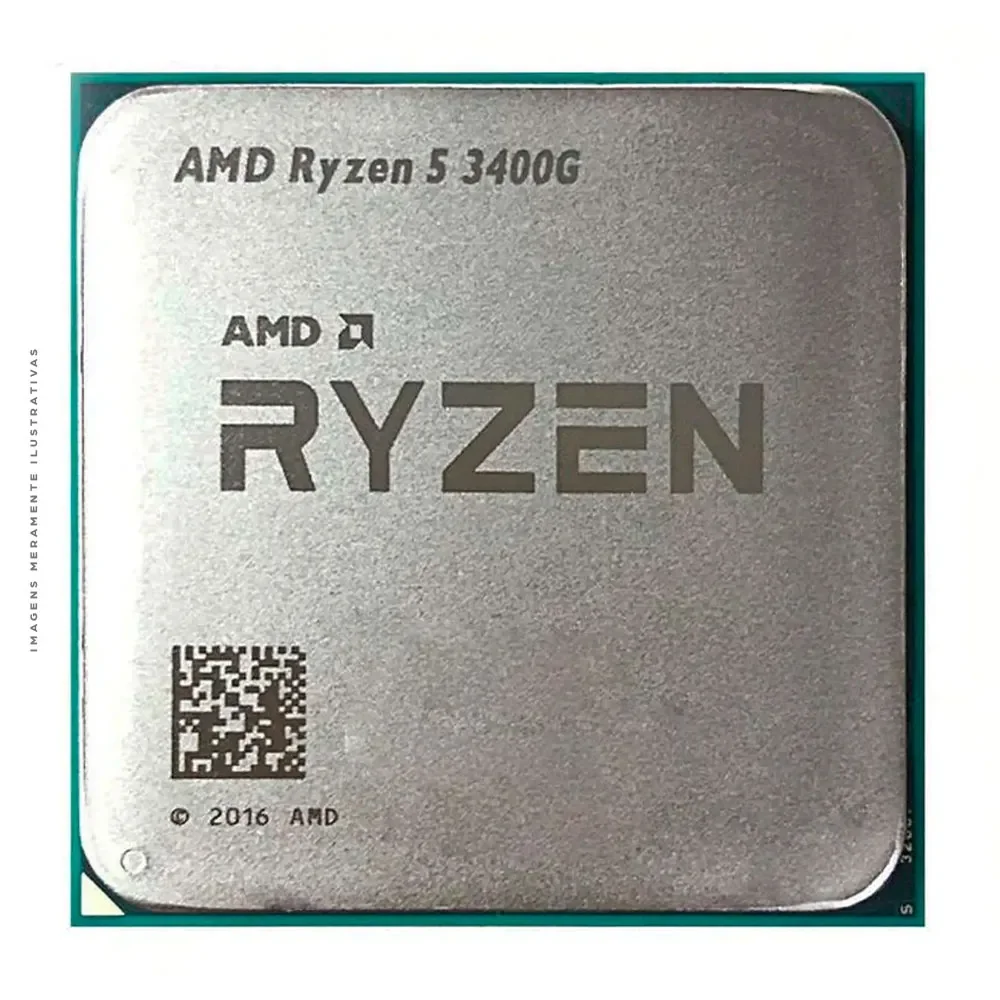 Imagem 3 de 3 do produto Processador Amd Ryzen 5 3400g 3.7ghz (4.2ghz Turbo) 6mb Cache 4 Nucleos 8 Threads Am4 Sem Cooler   Yd340bc5m4mfh