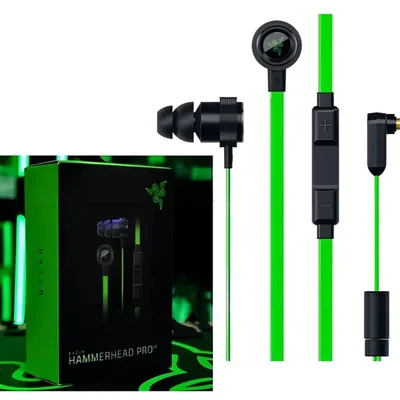 Fone Gamer Razer Hammerhead Pro V2 Cor Verde