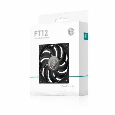 Fan Deep Cool Ft12, Sem RGB, 4-pin Pwm, Cfm 75, 120mm, Preto, R-ft12-bkwpn1-g