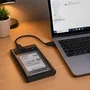 Case para HD SSD 2,5" SATA USB 3.0 Transparente 5Gbps Compatível com SSD e HD Notebook Plug & Play