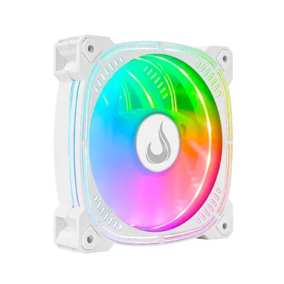 Ventoinha Rise Mode Aura Frost Pro 120mm ARGB Branco - Rm-au-aRGB-w