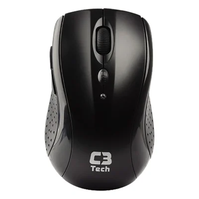Mouse Sem Fio C3tech M-w012 Com Nano Black