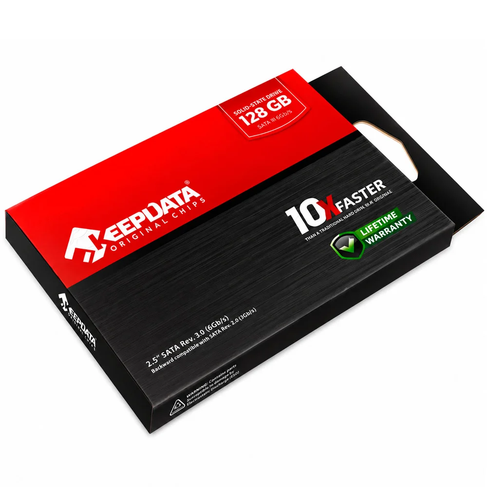 Imagem 3 de 3 do produto SSD 128GB Keepdata, Sata Iii, 2.5", Leitura 550mb/s, Gravação 500mb/s - Kds128g-l21