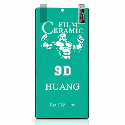 Película Cerâmica Hd Transparente 9d Curva Compatível Para Samsung Galaxy S22 Ultra / S23 Ultra