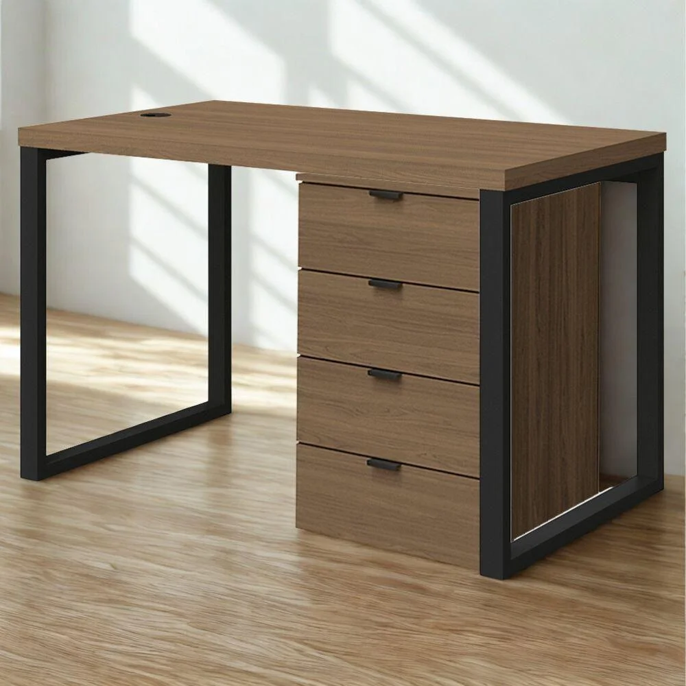 Imagem 2 de 5 do produto Mesa Escritorio 120 Cm E Gaveteiro 4 Gavetas Frame Kappesberg Munique