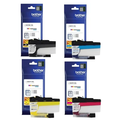 Cartucho De Tinta Brother Lc3037 Kit 4 Cores Preto, Magenta, Ciano, Amarelo | J5845 J5945 J6545 J6945