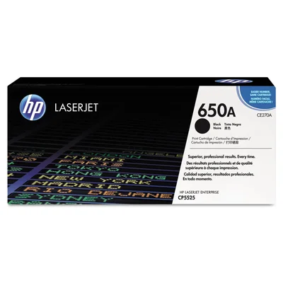 Toner Hp 650a Preto Ce270ac | Hp Laserjet Cp5525n M750xh
