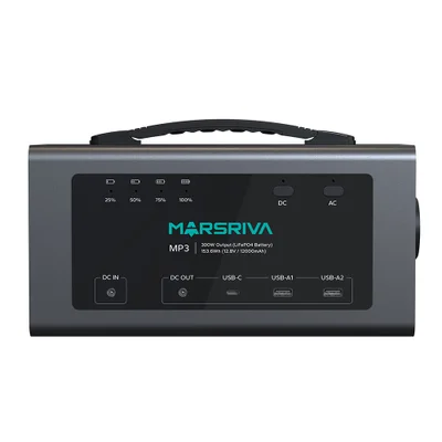 Marsriva Power Station Portátil 300w Lifepo4 Mp3