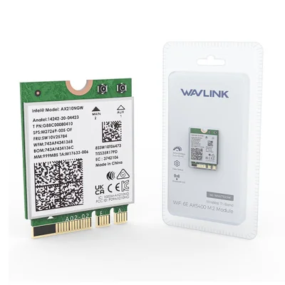 Wavlink Adaptador Rede Wifi 6e Ax5400 M.2 Tri-band Wireless