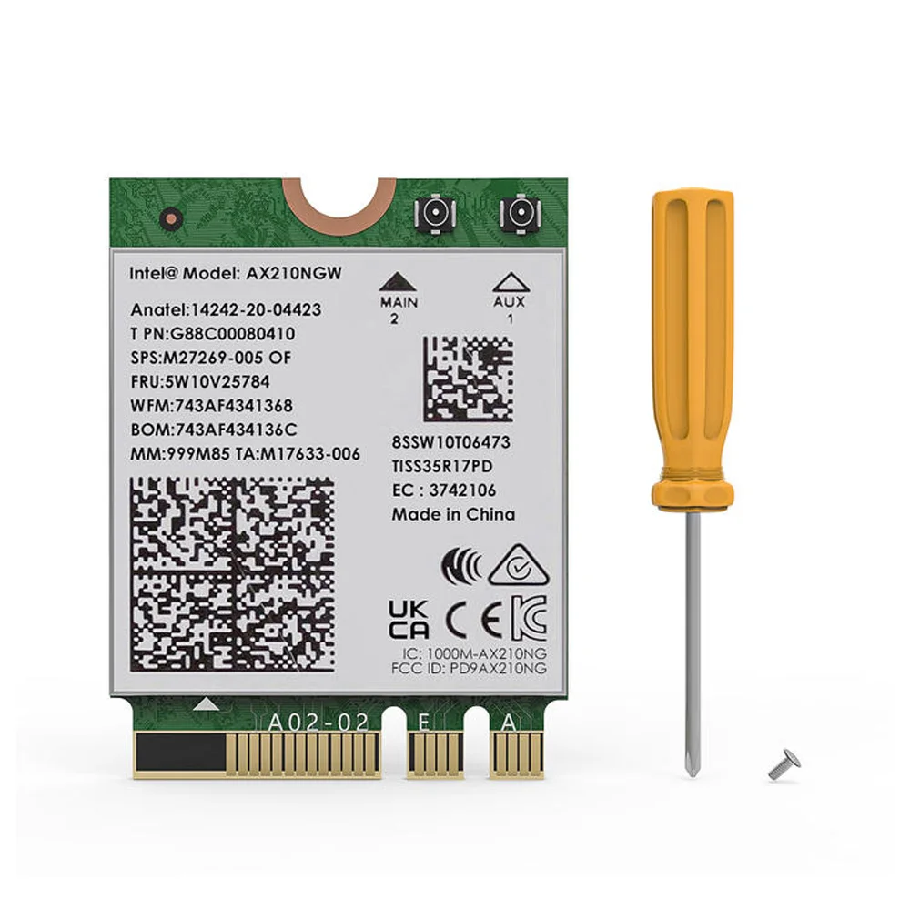Imagem 2 de 5 do produto Wavlink Adaptador Rede Wifi 6e Ax5400 M.2 Tri-band Wireless