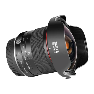 Lente Meike 8mm F/3.5 Olho De Peixe Ultra Angular Para Nikon